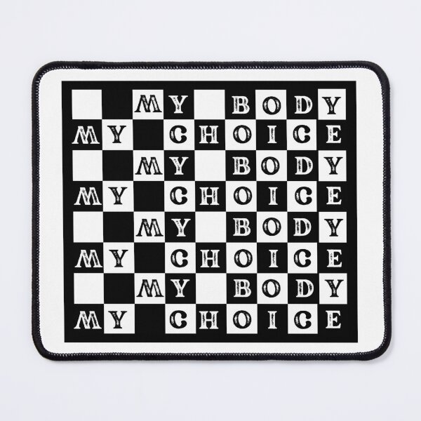 Item preview, My Body, My Choice Checker Print designed and sold by maxamillionbux.