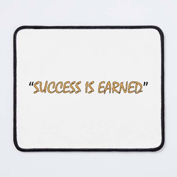 Item preview, "Success is earned" designed and sold by Positive Mindzet!.