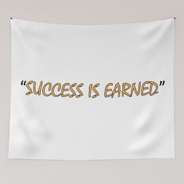 Item preview, "Success is earned" designed and sold by Positive Mindzet!.