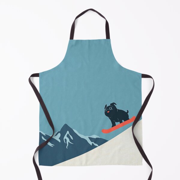 Artikelvorschau, Snowboard Mops Winter Berg entworfen und verkauft von MidCenturyStore.