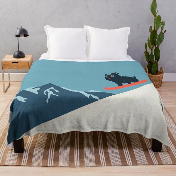 Artikelvorschau, Snowboard Mops Winter Berg entworfen und verkauft von MidCenturyStore.