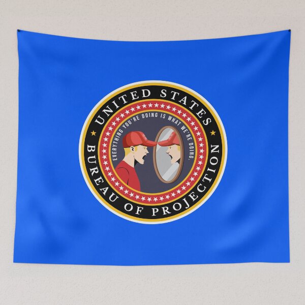 Item preview, US Bureau of Projection Screaming Into Mirrors Since 2016  designed and sold by The Junto Shop.