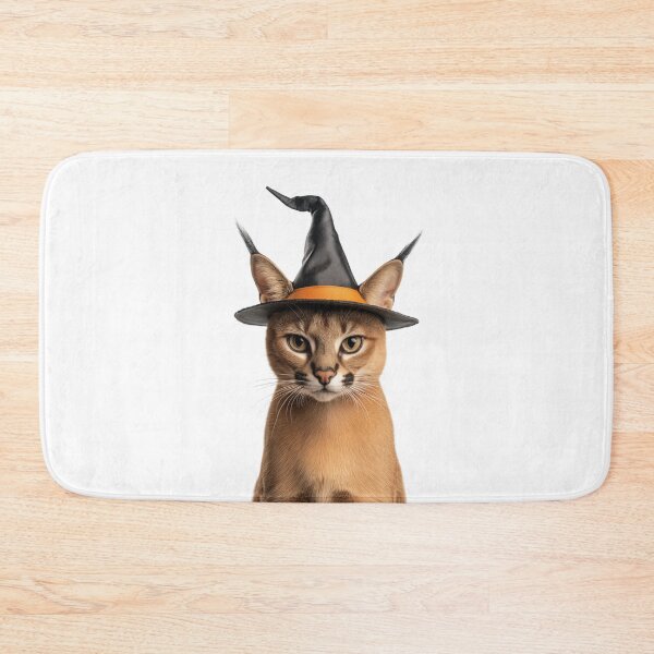 Item preview, Caracal Wearing Halloween Witch Hat designed and sold by LazyOwlStore.