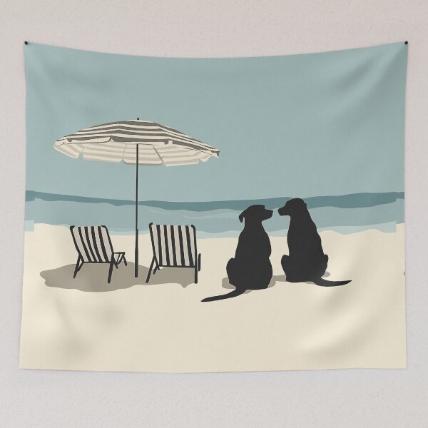 Item preview, Beach Dogs Summer Tropical designed and sold by MidCenturyStore.