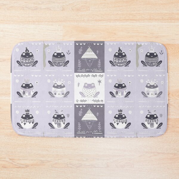 Item preview, Cottagecore Frogs & Mushrooms – Minimalist Cozy Grid Illustration designed and sold by Void & Valor.