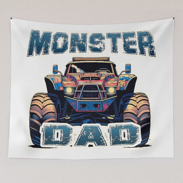 Item preview, Monster Truck Dad Challenge Sticker, Cute 80s Comic Book Design, Great Gift for Boyfriend or Girlfriend. designed and sold by UrbanTRIP.