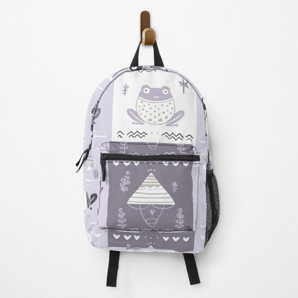 Item preview, Cottagecore Frogs & Mushrooms – Minimalist Cozy Grid Illustration designed and sold by Void & Valor.