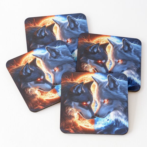 Item preview, Fire and Ice Wolves designed and sold by silp159.