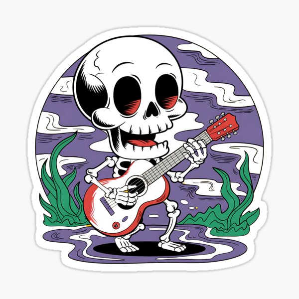Item preview, Smiling skeleton features designed and sold by ATOTI.