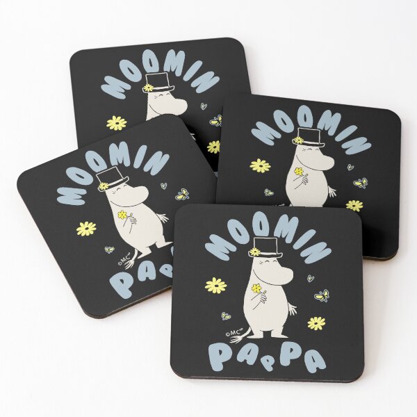 Item preview, Moomin Moominpappa With Flowers Light Outline designed and sold by MoominStore.