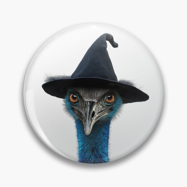 Item preview, Cassowary Wearing Halloween Witch Hat designed and sold by LazyOwlStore.