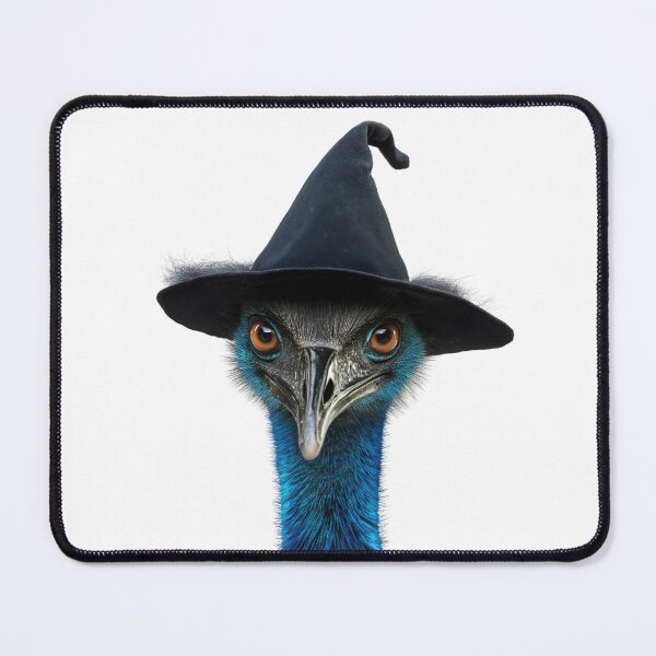 Item preview, Cassowary Wearing Halloween Witch Hat designed and sold by LazyOwlStore.