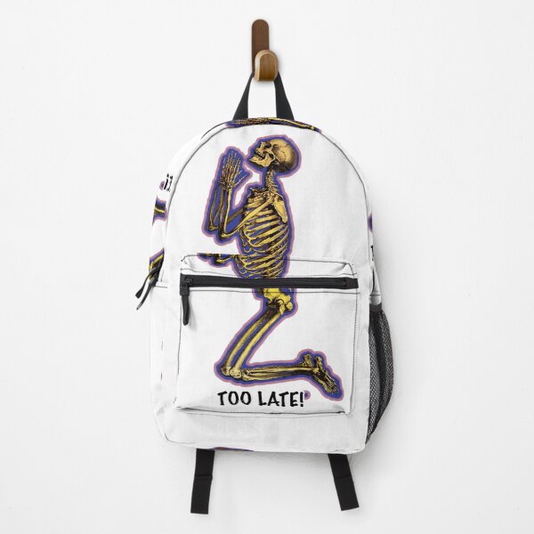 Item preview, Too late to pray, funny religious vintage Skeleton. designed and sold by Shoot-The-Moon.
