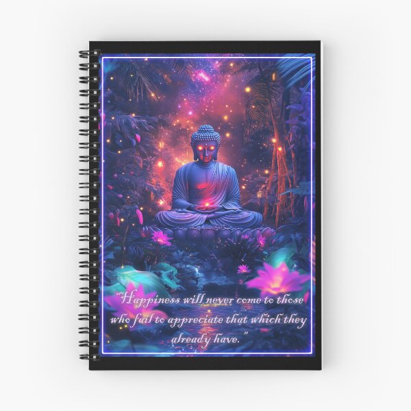 Item preview, Buddha In Glowing Forest Religious Quote Art designed and sold by TheArtistOf2022.
