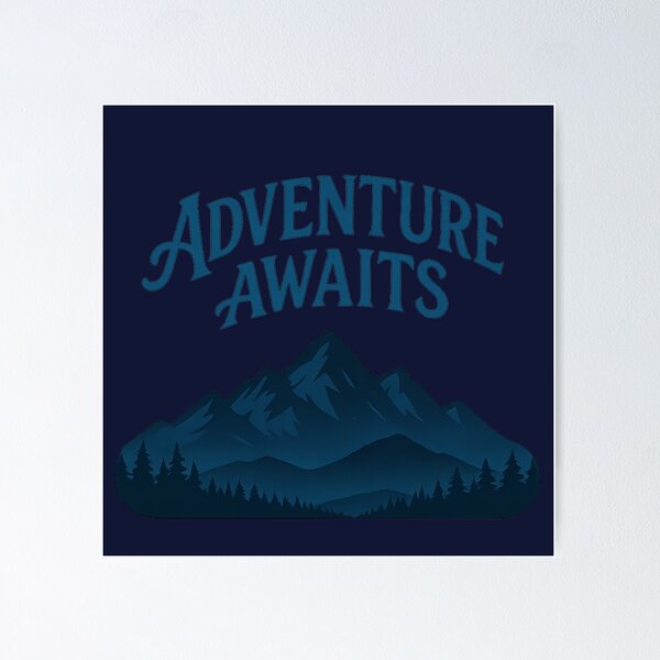 Item preview, Adventure Awaits – Inspiring Travel & Outdoor Quote Design designed and sold by Bratak.
