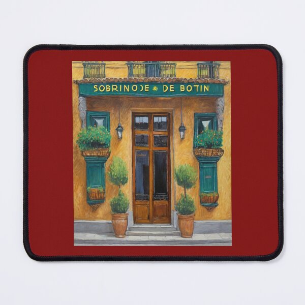 Item preview, "Timeless Charm: Main Entrance of the Oldest Restaurant in the World - Sobrino de Botín Madrid" designed and sold by Artisticanvas.