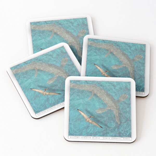 Item preview, Western Interior Seaway Fossil Museum style graphic Pteranodon and Mosasaur 90s 2000s style  designed and sold by The Paleo shop ..