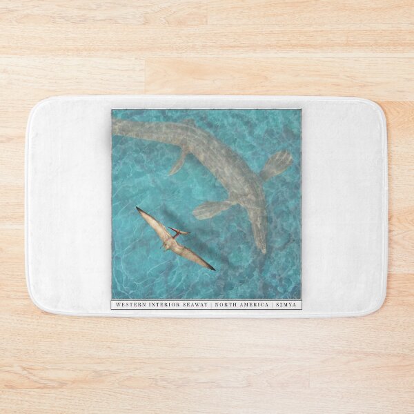 Item preview, Western Interior Seaway Fossil Museum style graphic Pteranodon and Mosasaur 90s 2000s style designed and sold by The Paleo shop ..
