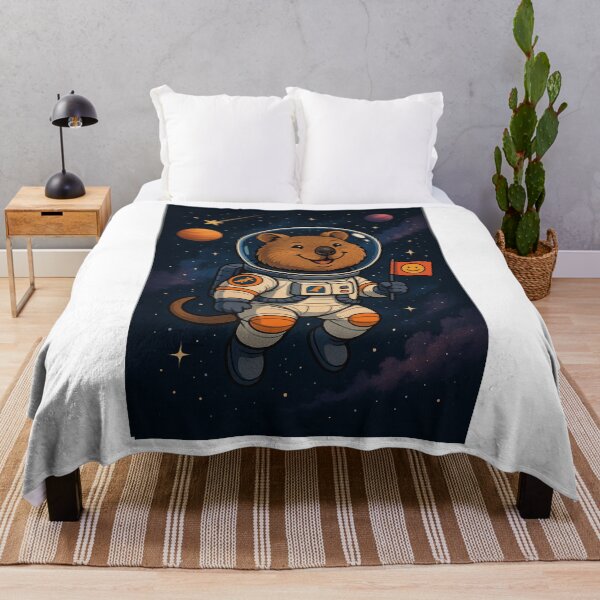 Item preview, Quokka Astronaut – Smiling Through the Galaxy designed and sold by welovequokkas.