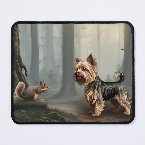 Item preview, Yorkshire Terrier Forest Friend designed and sold by NikkiBear67.