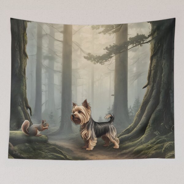 Item preview, Yorkshire Terrier Forest Friend  designed and sold by NikkiBear67.