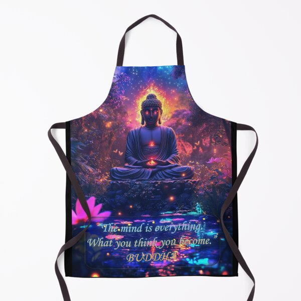Item preview, Buddha In Glowing Forest Religious Quote Art designed and sold by TheArtistOf2022.