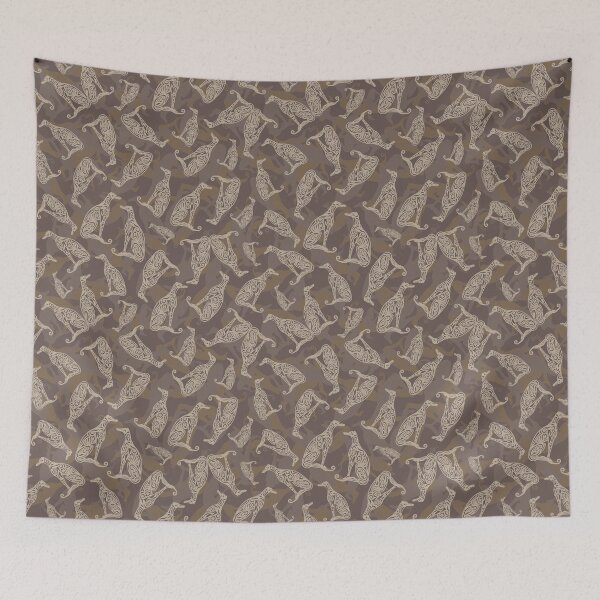 Item preview, Greyhound Camo - Chocolate & Caramel designed and sold by lottibrown.