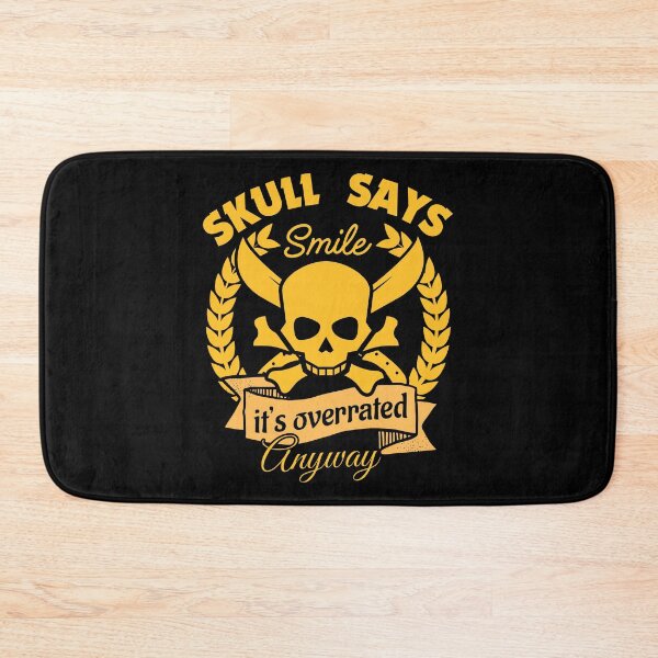 Item preview, Skull Says Smile Among Amber Shadows And Steel designed and sold by SplashTastic.