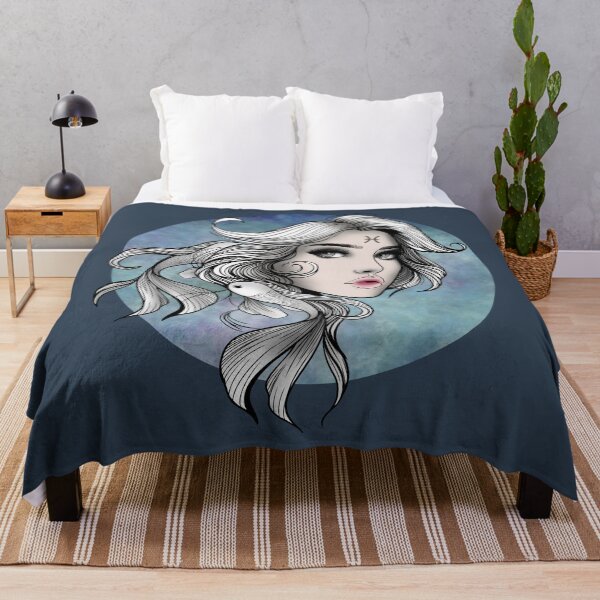 Item preview, Marina the Pisces - Deep Navy designed and sold by MaryAura.