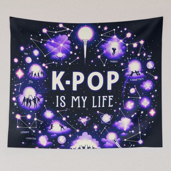 Item preview, K-pop Is My Life Echoing Through the Universe designed and sold by Fantabulous.