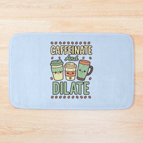 Item preview, Caffeinate and Dilate Funny Optometrist Optometry Coffee designed and sold by queenzoid.
