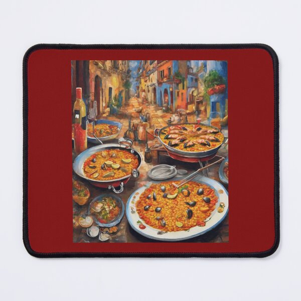 Item preview, "Paella Street Party: A Flavorful Fiesta in the Streets" designed and sold by Artisticanvas.