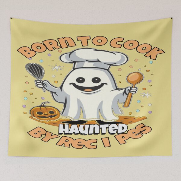 Item preview, Born to Cook, Haunted by Recipes- Halloween Chef designed and sold by Rajasekar.