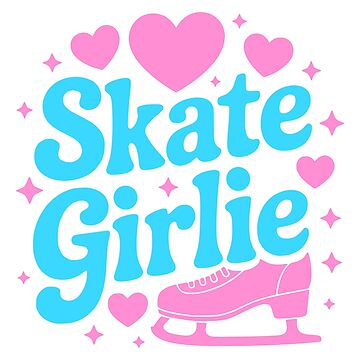 Artwork thumbnail, Skate Girlie! Pink Ice Skating by PMCreative