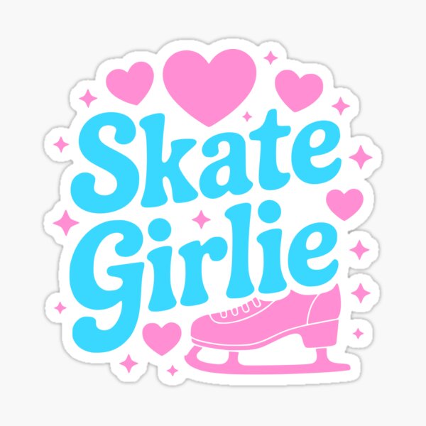 Item preview, Skate Girlie! Pink Ice Skating designed and sold by PMCreative.