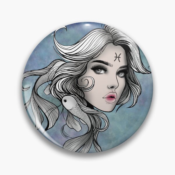 Item preview, Marina the Pisces - Stormy Blue designed and sold by MaryAura.