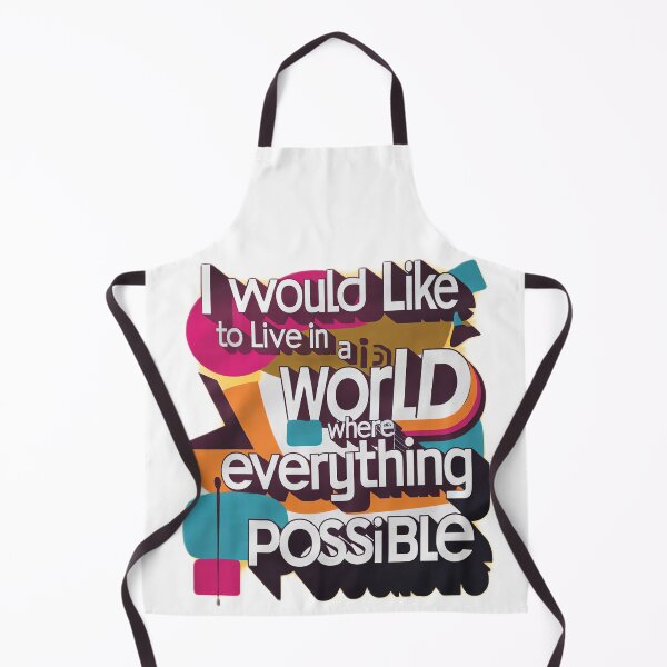 Item preview, I would like to live in a world where everything is possible designed and sold by Lukzol.