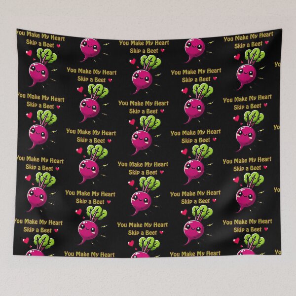 Item preview, You Make My Heart Skip a Beet – Cute Kawaii Vegetable Love Pun designed and sold by Dantin.