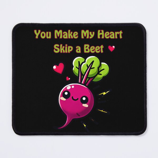 Item preview, You Make My Heart Skip a Beet – Cute Kawaii Vegetable Love Pun designed and sold by Dantin.