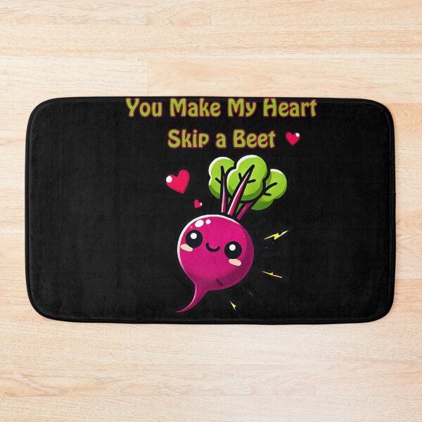 Item preview, You Make My Heart Skip a Beet – Cute Kawaii Vegetable Love Pun designed and sold by Dantin.