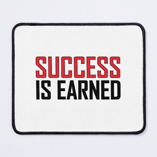 Item preview, success is earned designed and sold by Positive Mindzet!.