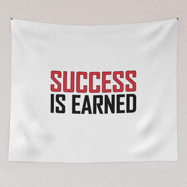Item preview, success is earned designed and sold by Positive Mindzet!.