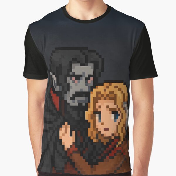Artikel-Vorschau von Castlevania Dracula und Lisa Tepes Pixel-Fanart, designt und verkauft von TeaTwenty.