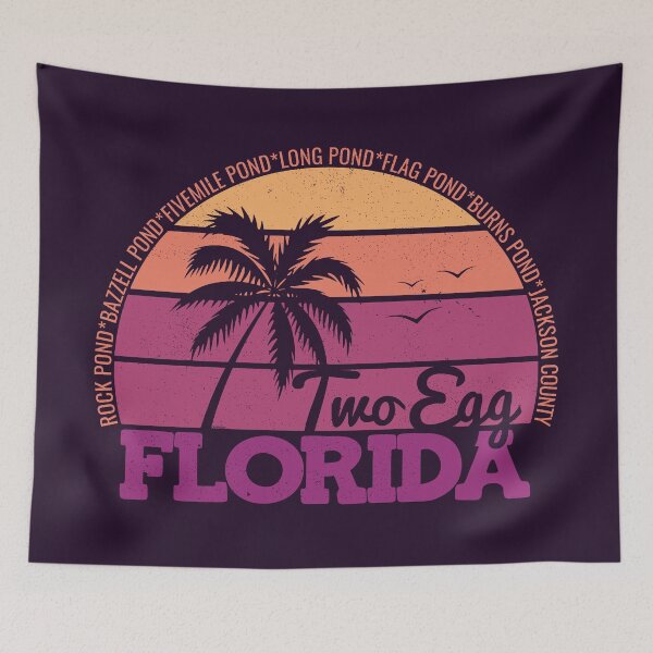 Item preview, Two Egg Florida Retro Sunset Local Pride Logo designed and sold by CRHPOD20.