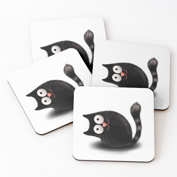 Item preview, Furry black cat designed and sold by jancajiravova.