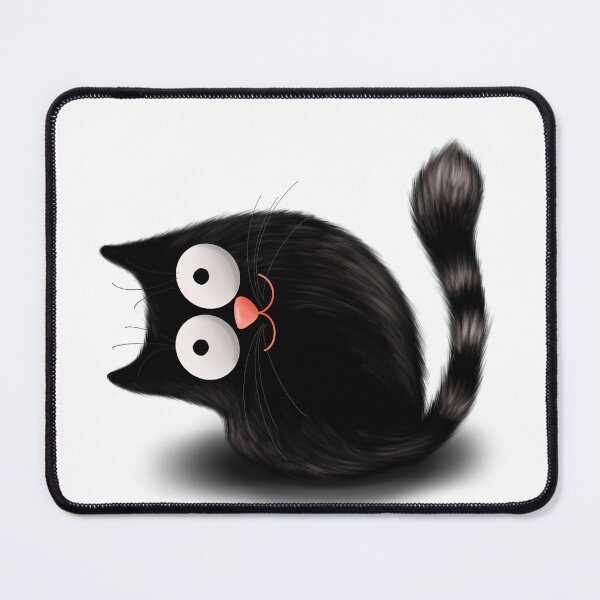 Item preview, Furry black cat designed and sold by jancajiravova.