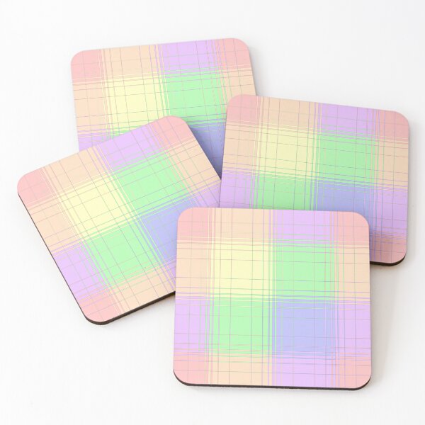 Item preview, Overlapping Plaid: Light Rainbow/Easter designed and sold by SarahJosArt.