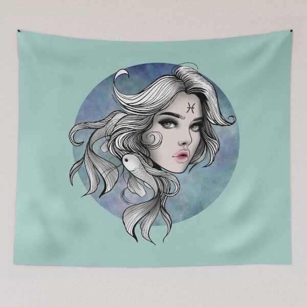 Item preview, Marina the Pisces - Soft Aqua designed and sold by MaryAura.