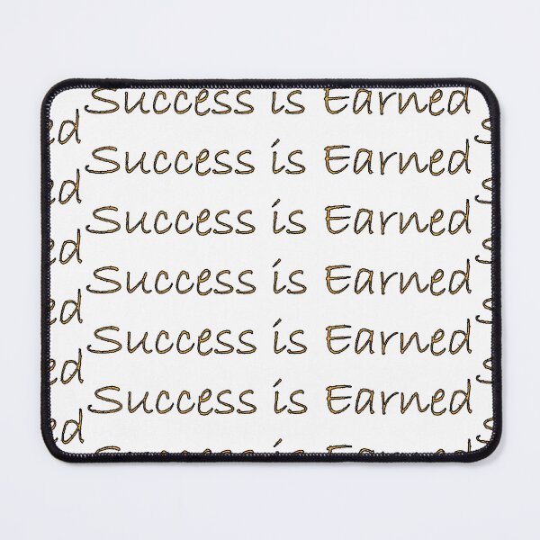 Item preview, success is earned designed and sold by Positive Mindzet!.