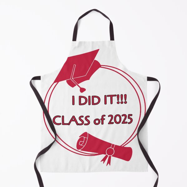 Item preview, I did It - Class of 2025 Graduation hat and Scroll in Red designed and sold by HanaiPrint.